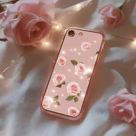 Romantic Smartphone and Rose Decor