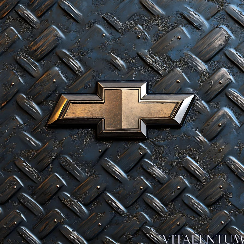 Industrial Metal Emblem Design AI Image