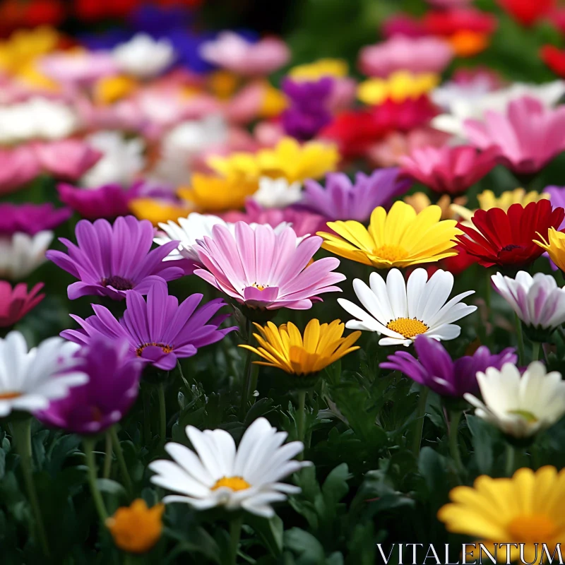 Vibrant Daisy Flowers in Bloom AI Image