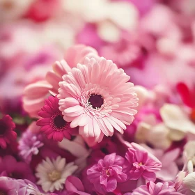 Delicate Pink Gerbera Flower Arrangement