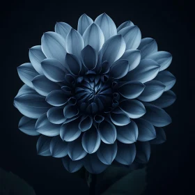 Detailed Blue Flower Close-Up