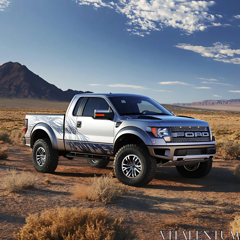 Ford Truck in Desert AI Image