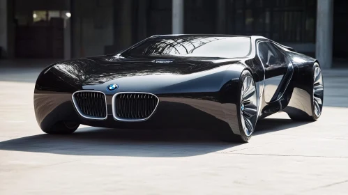 Advanced Automotive Black Concept Car