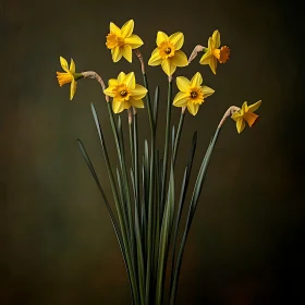 Springtime Yellow Daffodils