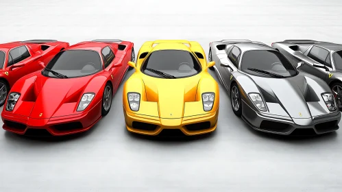 Showcase of Exotic Sports Cars in Various Colors