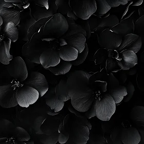 Dark Floral Elegance in Monochrome