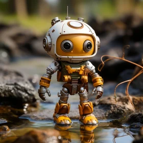 Adventurous Robot in Nature - A Photorealistic Artwork
