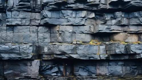 Enthralling Mountain Cliffs with Industrial Texture