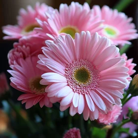 Soft Pink Daisy Blooms