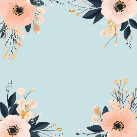 Floral Art with Pastel Hues