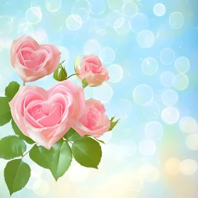 Romantic Heart-Shaped Roses