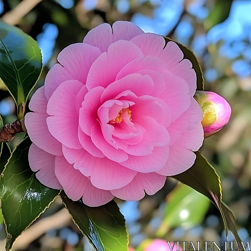 Intricate Details of a Pink Bloom AI Image