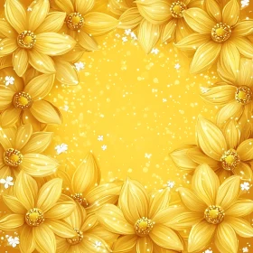 Yellow Floral Composition with Delicate White Accents