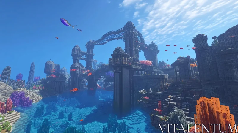Underwater Fantasy World with Vibrant Marine Life Underwater Fantasy World with Vibrant Marine Life