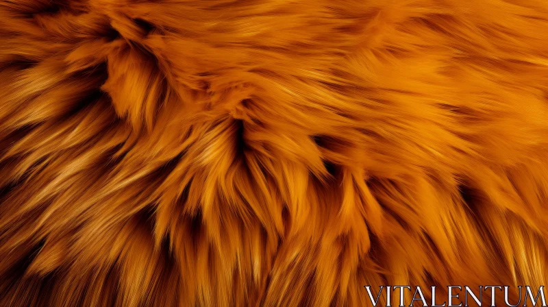 Close-up of Orange Fur Texture - A Nature-Inspired Exploration AI Image