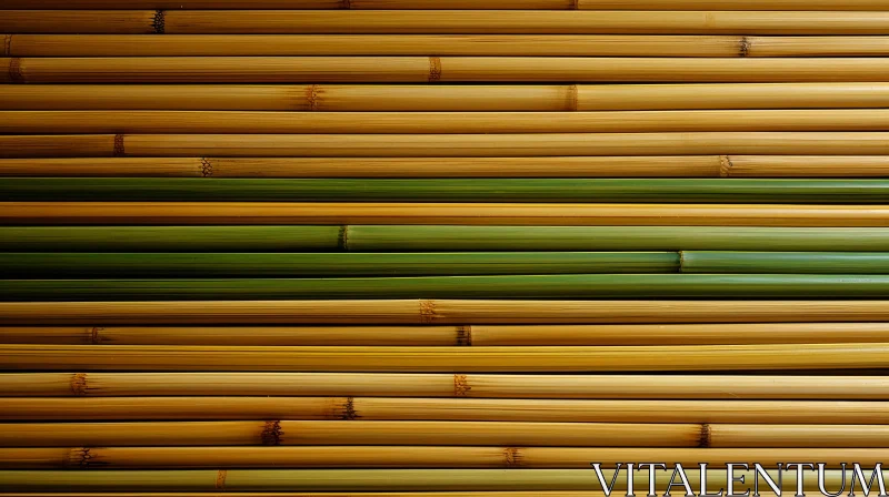 Minimalist Still Life Image of Bamboo Sticks AI Image