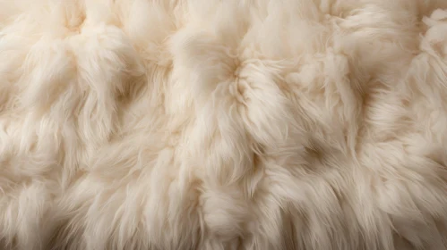 Close Up Image of Luxurious White Fur - Fashion Detail