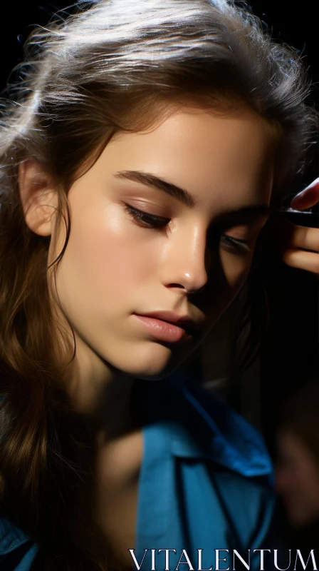 Luminous Makeup: Enhancing Natural Beauty with Subtle Tonal Shifts AI Image