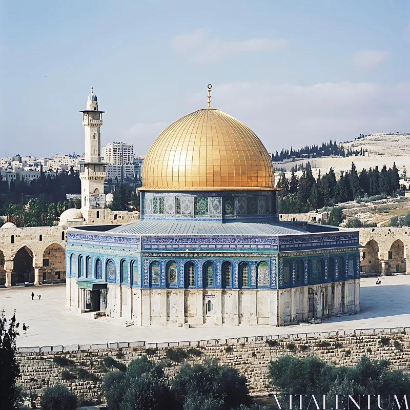 Historic Dome in Jerusalem AI Image