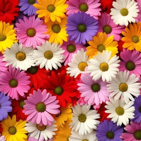 Vivid Floral Display of Daisies