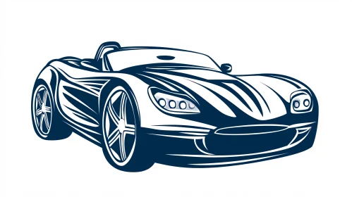 Sleek Modern Convertible Drawing