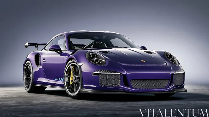 Purple GT3 Sports Automobile AI Image