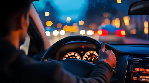 Urban Night Drive - Through the City Lights