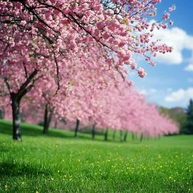 Idyllic Springtime Blossoms in Full Bloom