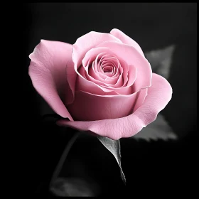 Beautiful Pink Rose Close-Up