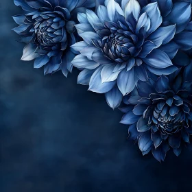 Intricate Blue Floral Pattern