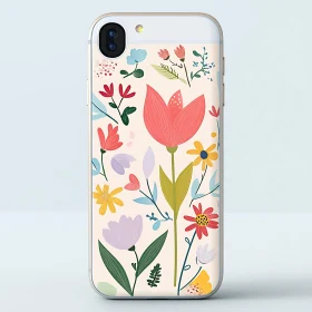 Colorful Floral Design Phone Case