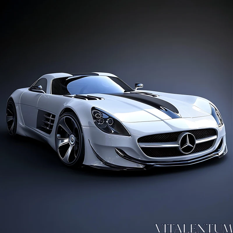 Luxury Sports Car with Aerodynamic Design AI Image