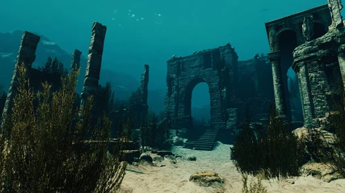 Submerged Ancient City Ruins