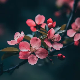 Delicate Pink Flowers in Bloom