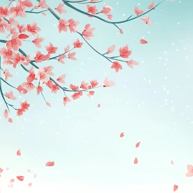 Blooming Cherry Blossoms Art