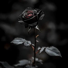 Mystical Black Rose in Bloom