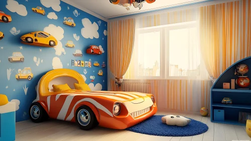 Vibrant Child's Room with Themed Decor