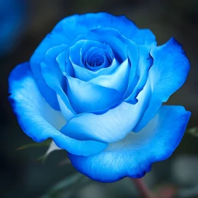 Exquisite Blue Rose Bloom