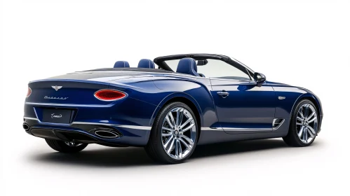 Elegant Blue Convertible Car