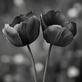 Sophisticated Black Tulips