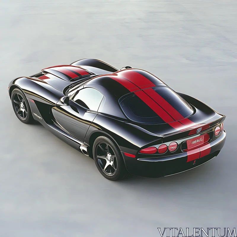 Stylish Sports Car with Aerodynamic Design AI Image