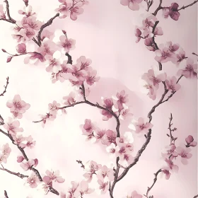 Serene Cherry Blossom Branches