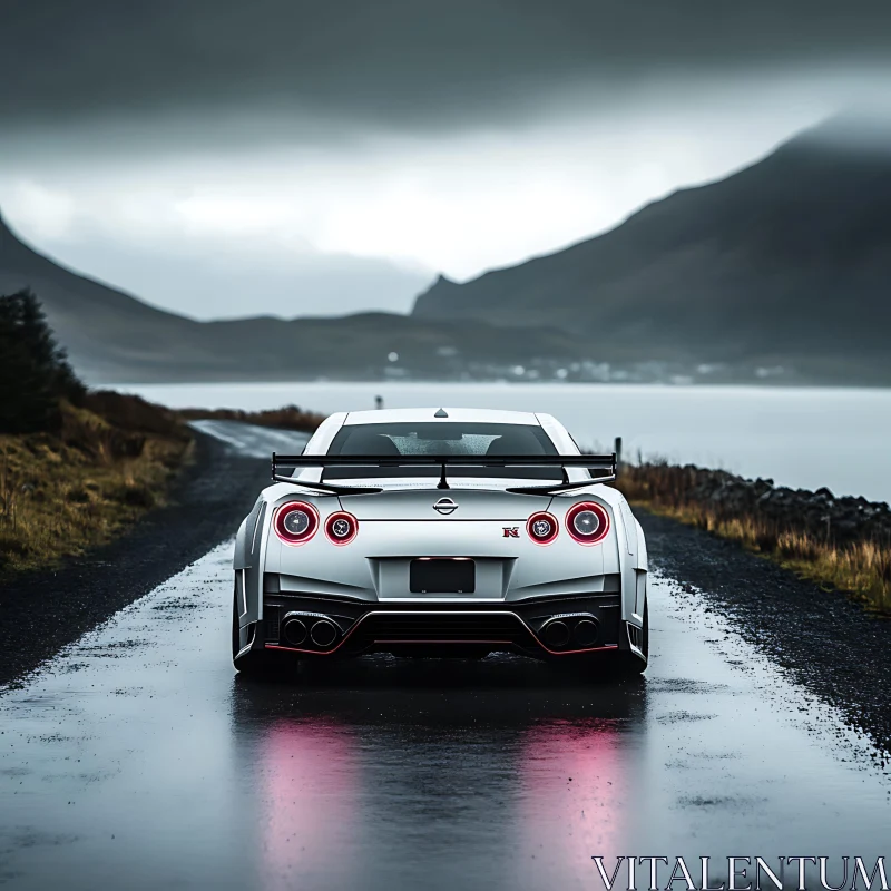 Rainy Drive in the Mountains