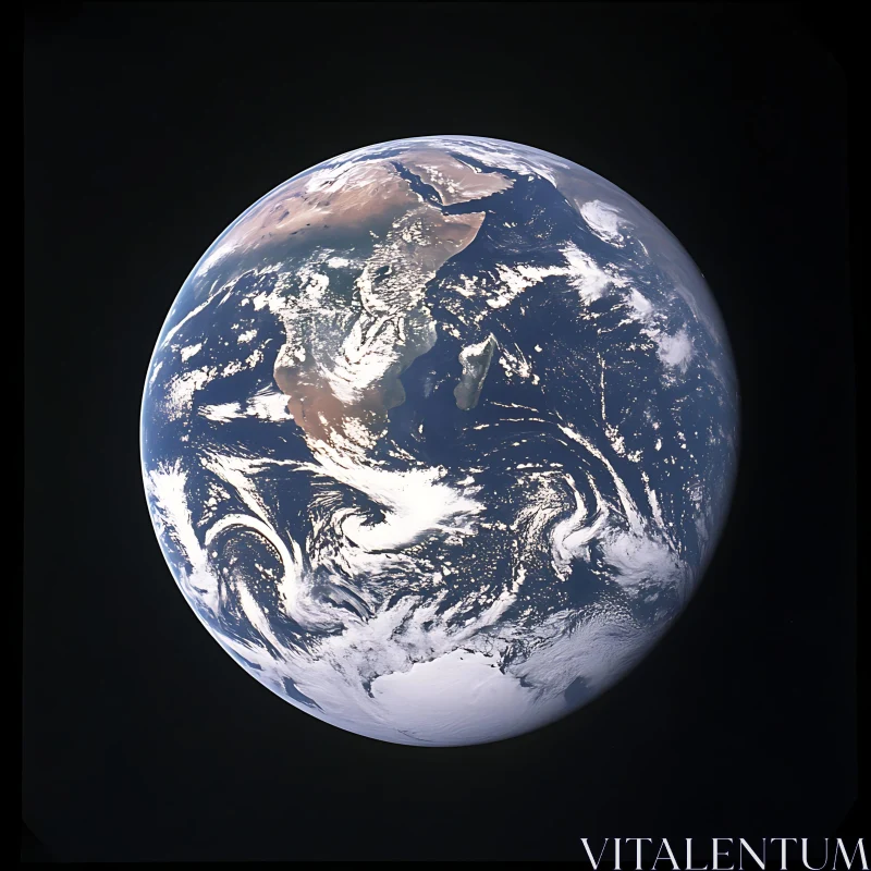 Awe-Inspiring Earth as Seen from Space AI Image