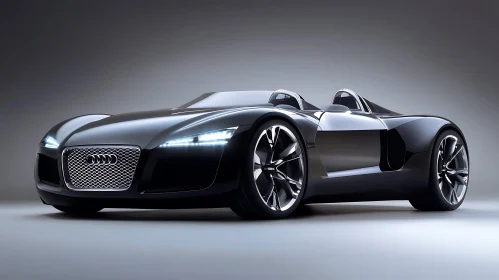 Black Luxury Sports Car