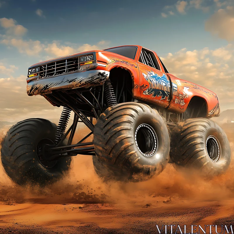 AI ART High-Octane Monster Truck Racing in Dirt