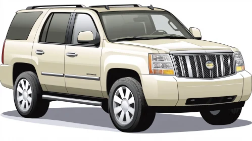 Stylish Beige SUV with Tinted Windows