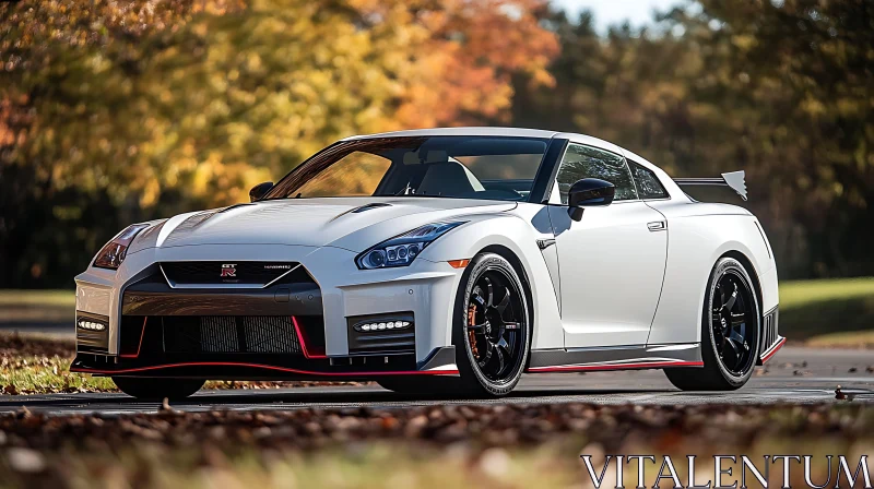 White Nissan GT-R NISMO AI Image