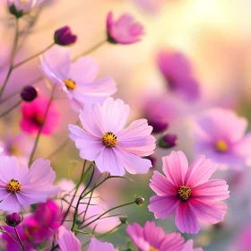 Dreamy Pink Blossoms in the Garden