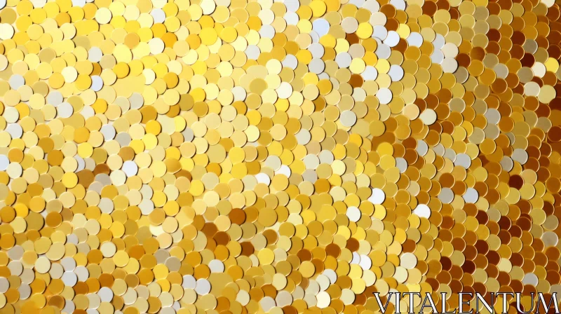 Golden Mosaic Background - Abstract Art AI Image